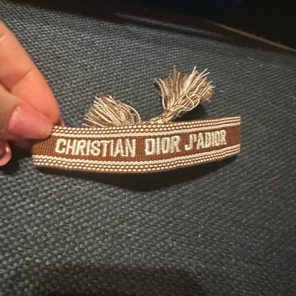Dior Brown Jewelry Bracelet with Woven Design